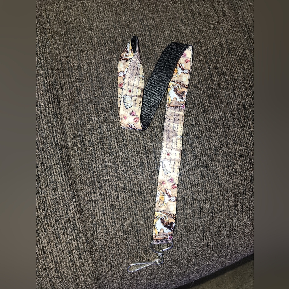 Belle- Beauty And The Beast- Sketch Story Script Lanyard